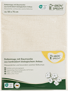 Betteinlage mit Baumwolle 50x70 cm Grünspecht