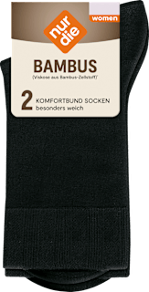 Komfort-Socken Bambus schwarz Gr. 39-42 nur die