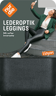 Leggings in Leder-Optik schwarz Gr. 40/42 nur die