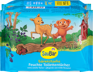 Feuchte Toilettentücher Bärenstark (2x60 St) SauBär