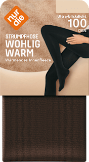Strumpfhose Wohlig Warm braun Gr. 38/40, 100 DEN nur die