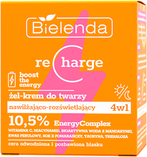 Recharge Moisturising and Brightening gel-krema za lice Bielenda