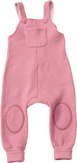 Latzhose aus Wollwalk mit Mitwachsfunktion, rosa, Gr. 110/116 ALANA