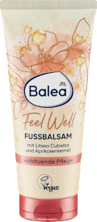 Lábápoló balzsam Feel Well, kubeba illóolajjal és sárgabarackmag-olajjal Balea