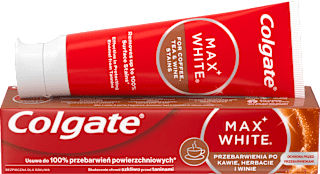 Pasta do zębów Max White Przebarwienia po Kawie, Herbacie i Winie Colgate