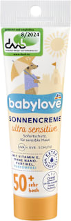 Детски слънцезащитен крем Ultra sensitive, SPF 50+ babylove