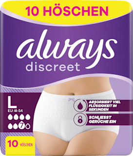 discreet Pants Inkontinenz Plus Gr. L always