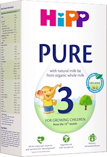 Ekološko Junior mleko PURE 3, 12m+ HiPP