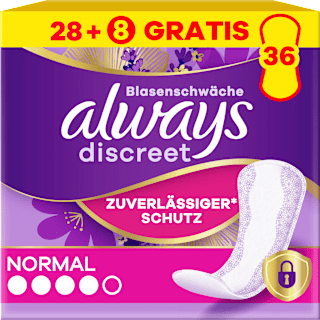 discreet Slipeinlagen Inkontinenz Normal always