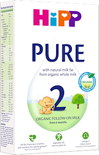 Ekološko nadaljevalno mleko za dojenčke PURE 2, 6m+ HiPP