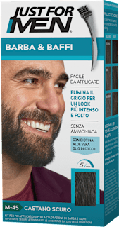 Vopsea pentru barbă castaniu inchis JUST FOR MEN