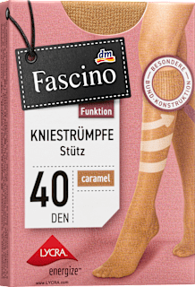 Kniestrümpfe Stütz caramel 40 DEN, Gr. 39 - 42 (1 Paar) Fascino