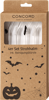 Trinkhalme aus Glas, Halloween 5tlg Dekorieren & Einrichten