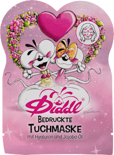 Tuchmaske Diddl bedruckt Hyaluron & Jojobaöl Diddl