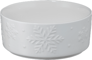 Porzellanschale Schneeflocken, weiß (14 cm) Dekorieren & Einrichten