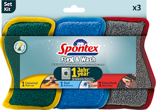 Čistiace hubky Flex&Wash Spontex