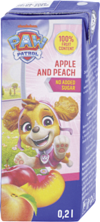 100% ovocná šťava Jablko a Broskyňa PAW PATROL