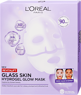 Hidrogél arcmaszk Revitalift Filler Glass Skin L'ORÉAL PARiS