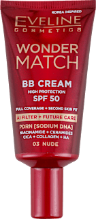 WONDER MATCH BB krema AI FILTER + FUTURE CARE, SPF50 - 03 Nude EVELINE COSMETICS