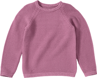 Strickpullover mit Raglan-Ärmel, lila, Gr. 140 ALANA