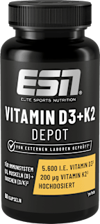 Vitamin D3 + K2 Depot Kapseln ESN