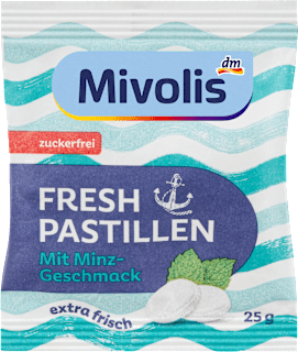Pastillen, Fresh Minze, zuckerfrei Mivolis
