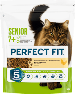 Trockenfutter Katze mit Huhn, Senior 7+ PERFECT FIT