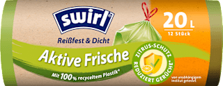 Müllbeutel 20 l mit Zugband Aktive Frische Swirl