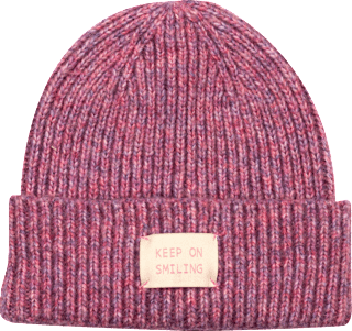 Haube "Keep on Smiling" pink PURSET