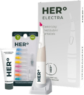 HERo ELECTRA mezizubní elektrický kartáček Herbadent