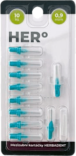 HERo ELECTRA náhradní mezizubní kartáčky 0,9 mm Herbadent