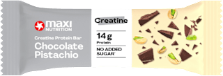 tyčinka Creatine Protein Bar s příchutí Chocolate Pistachio maxi NUTRITION