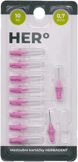 HERo ELECTRA náhradní mezizubní kartáčky 0,7 mm Herbadent