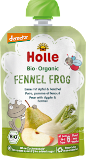 Quetschie Fennel Frog Birne mit Apfel & Fenchel ab dem 6. Monat Holle