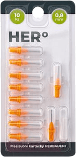 HERo ELECTRA náhradní mezizubní kartáčky 0,8 mm Herbadent
