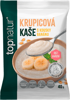 krupicová kaše s kousky banánu Topnatur