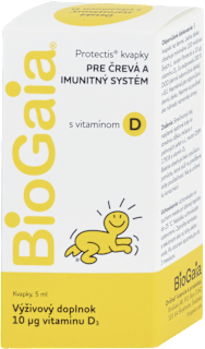 Kvapky pre črevá a imunitný systém s vitamínom D Protectis BioGaia