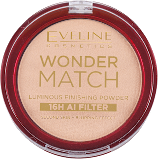 WONDER MATCH LUMINOUS 16H AI FILTER kompaktni puder za fiksiranje EVELINE COSMETICS