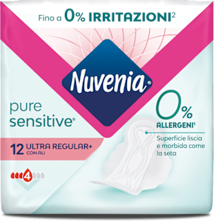 Assorbenti Pure Sensitive ultra + con ali Nuvenia