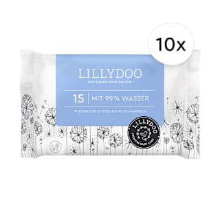 Feuchttücher mit 99% Wasser (10 x 15 St) LILLYDOO