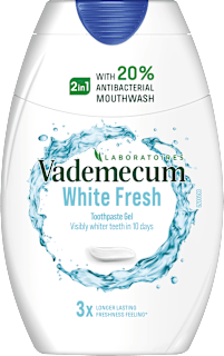 Pasta de dinți, gel 2in1 White Fresh Vademecum