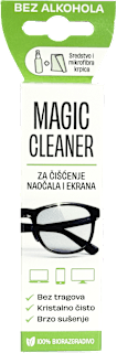 Sredstvo za čišćenje naočala i ekrana + mikrofibra krpica MAGIC CLEANER