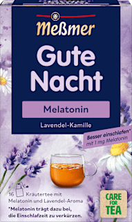 Kräutertee, Gute Nacht mit Melatonin (16 Beutel) Meßmer