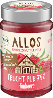 Fruchtaufstrich Himbeere Frucht Pur 75% ALLOS
