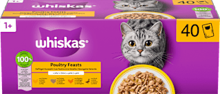 Nassfutter Katze 1+ Geflügelauswahl Mega Pack Whiskas