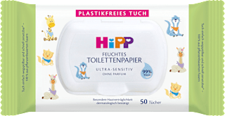 Feuchtes Toilettenpapier Ultra-Sensitiv HiPP Babysanft