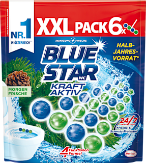 WC-Stein Kraft-Aktiv Morgenfrische XXL Pack (6x50g) BLUE STAR