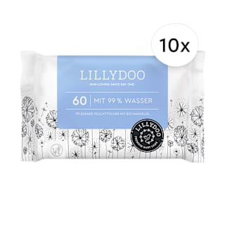 Feuchttücher mit 99 % Wasser (10 x 60 St) LILLYDOO
