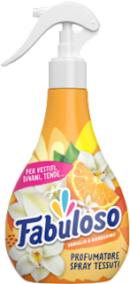 Profumatore spray tessuti vaniglia e mandarino Fabuloso