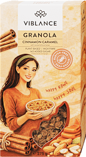 Fahéjas-karamellás granola Viblance